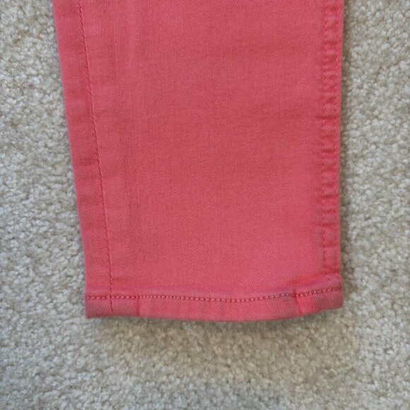 Jen 7 by 7 for all Mankind Ankle Skinny Jeans in Coral Pink - Size 0 - NWOT - Picture 14 of 15